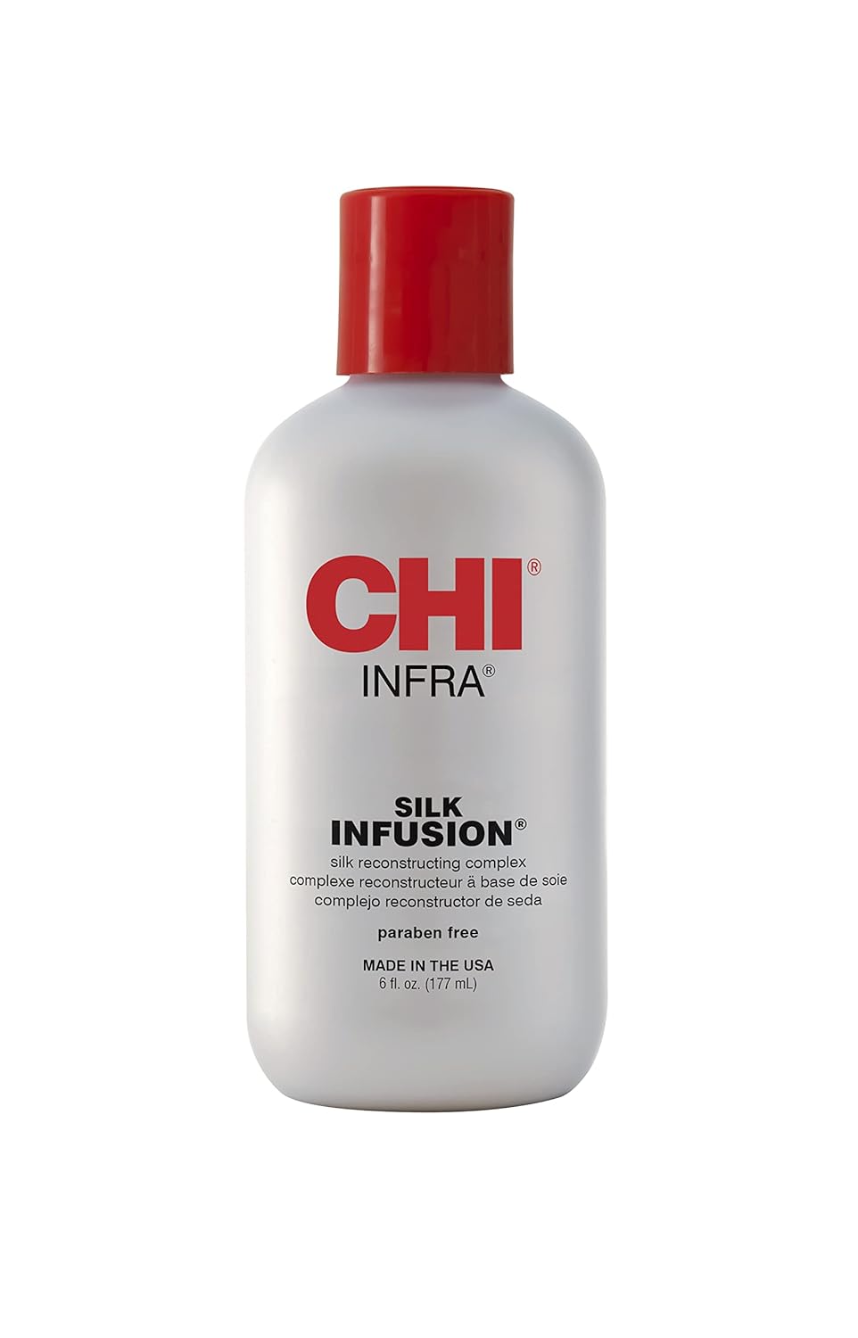 CHI G2 Professional Hair Straightener Titanium Infused Ceramic Plates Flat Iron & 44 Iron Guard Thermal Protection Spray, Clear, 8 Fl Oz & Infra Silk Infusion, 6 Fl Oz