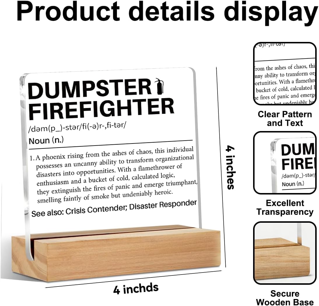 Dumpster Fire Desk Accessories, Funny Office Gifts for Women Men image 2