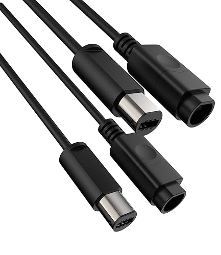 SNLLMZI WiiGamecube - Cable de extensión para controlador Wii Gamecube GCN 2 unidades