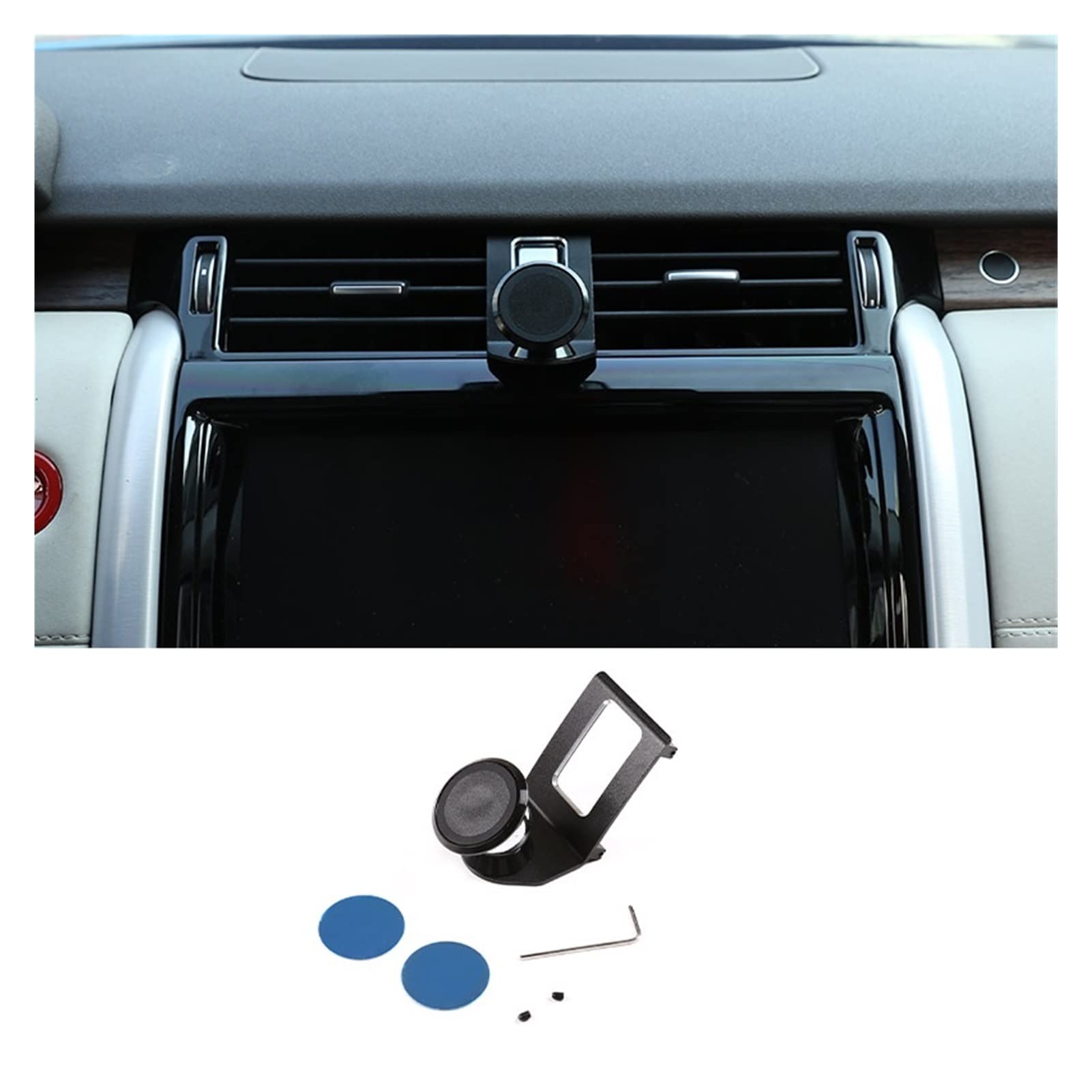 HTHRRFE Kompatibel mit Land Rover Discovery 5 LR5 2017-2022 Auto Armaturenbrett Mittelkonsole Handyhalter Navigationshalterung Innenausstattung(Style C)