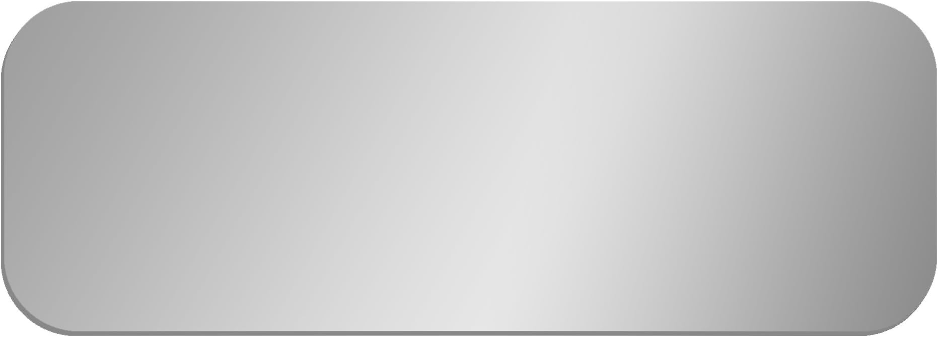 Glossy Gallery Rectangle Shatterproof Acrylic Safety Mirror with Rounded Corners - 8in x 24in