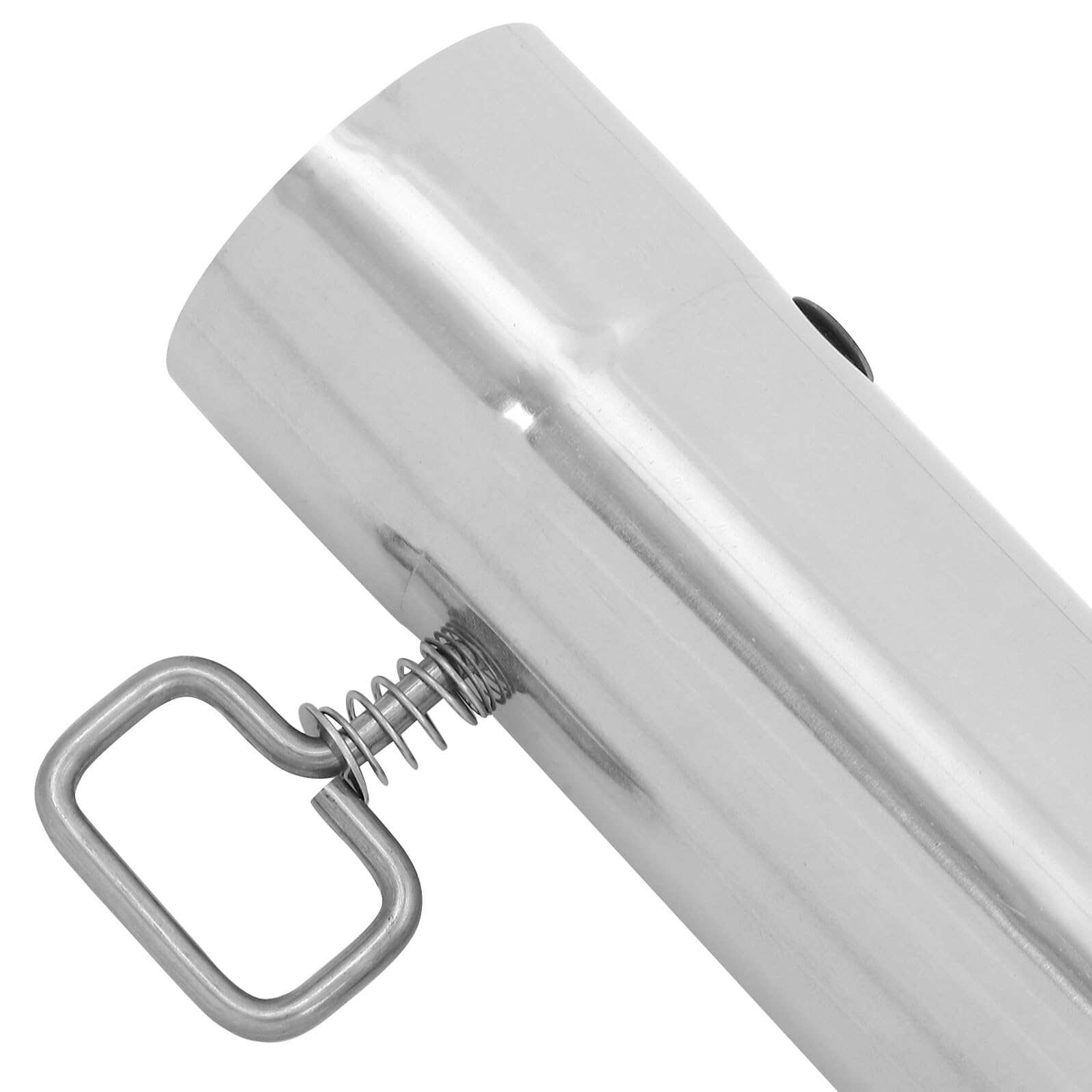 Tubo Fumaria per Stufa da Campeggio 2 Pezzi in Acciaio Inox | Argento, per Tenda e Stufa da Campeggio, Accessori di Scarico, Montaggio Rapido