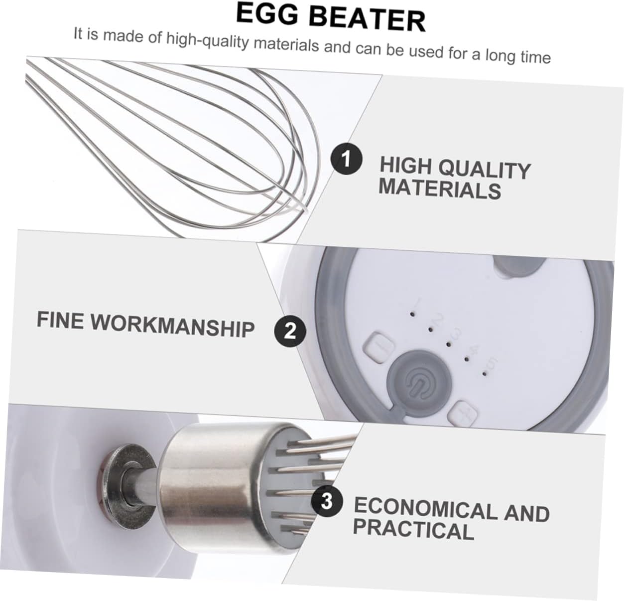 Whisk Compact Kitchen Tool Electric Mixer Rechargeable Egg Beater Usb Power Egg Tool