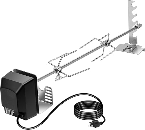 VIVOHOME Kit de parrilla de asador de acero inoxidable 304 con motor de 120V 4W