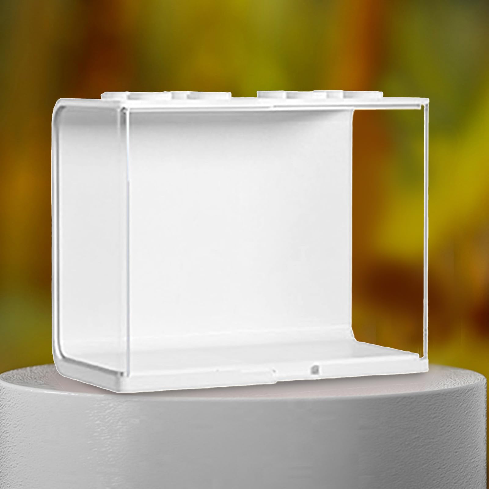 Gsycle Doll Display Case, Trophy Case Doll Storage Case Stackable Clear Display Box Stackable Toy Storage Organizer for Home Office(L)