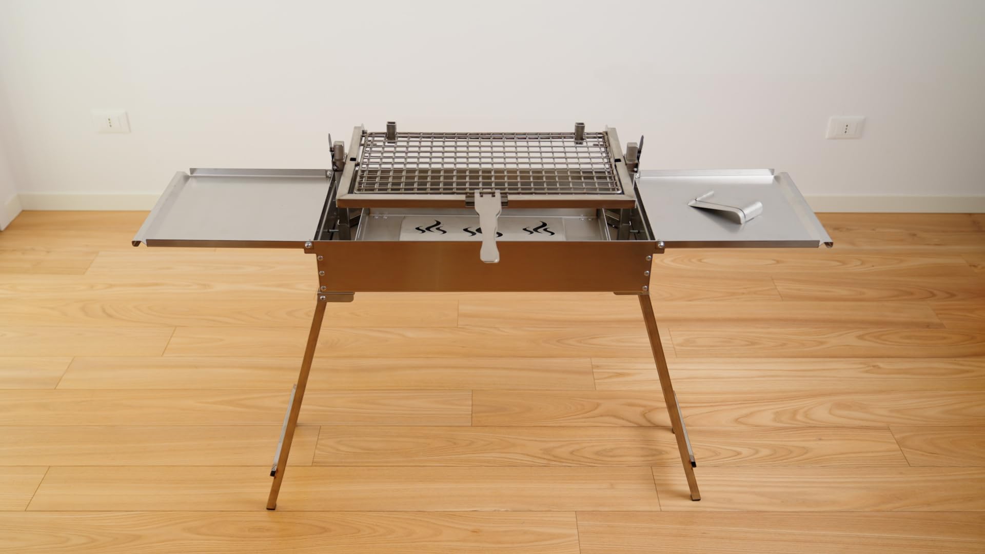 Barbecue FAVILLA grille fonctionnelle charbon de bois appareil cuisson extérieur BRONSZA