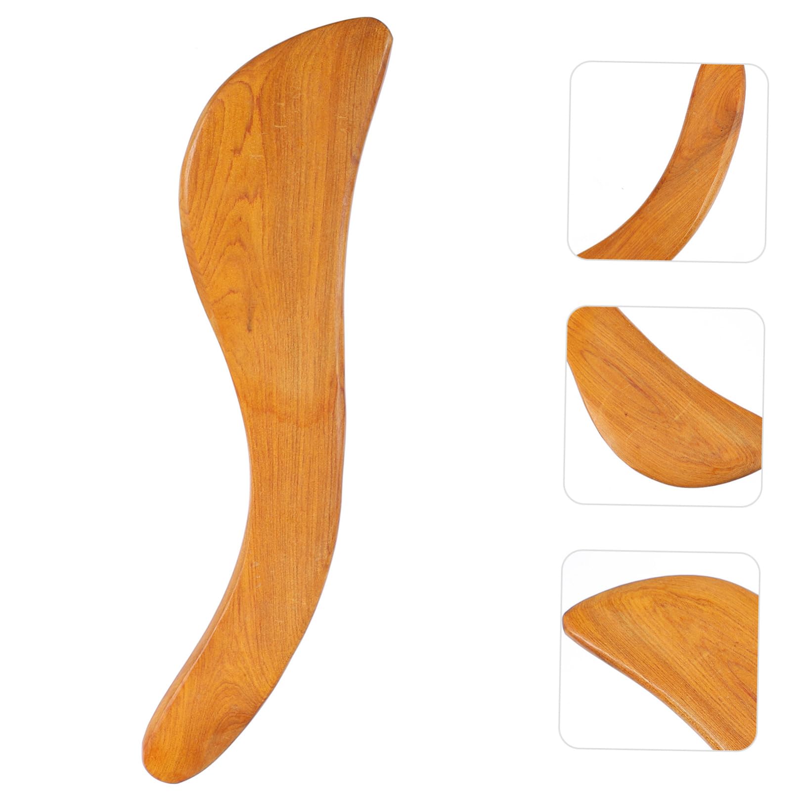 Beavorty 2pcs S-Shaped Scraping Massaging Board Gua Sha Scraping Board Wood Scraping Plate Scrapping Board Wood Scraping Board Massage Tool Wood Massage Board Massage Scraping Board