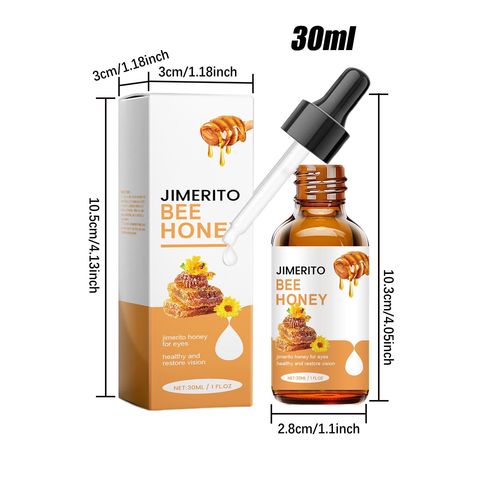 Honey Eye Drops - Gotas para ojos de miel de abeja de 30 ml ...
