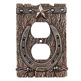 Black Forest Décor Western Ranch Outlet Cover – Rustic Wall Switch Plate Cover