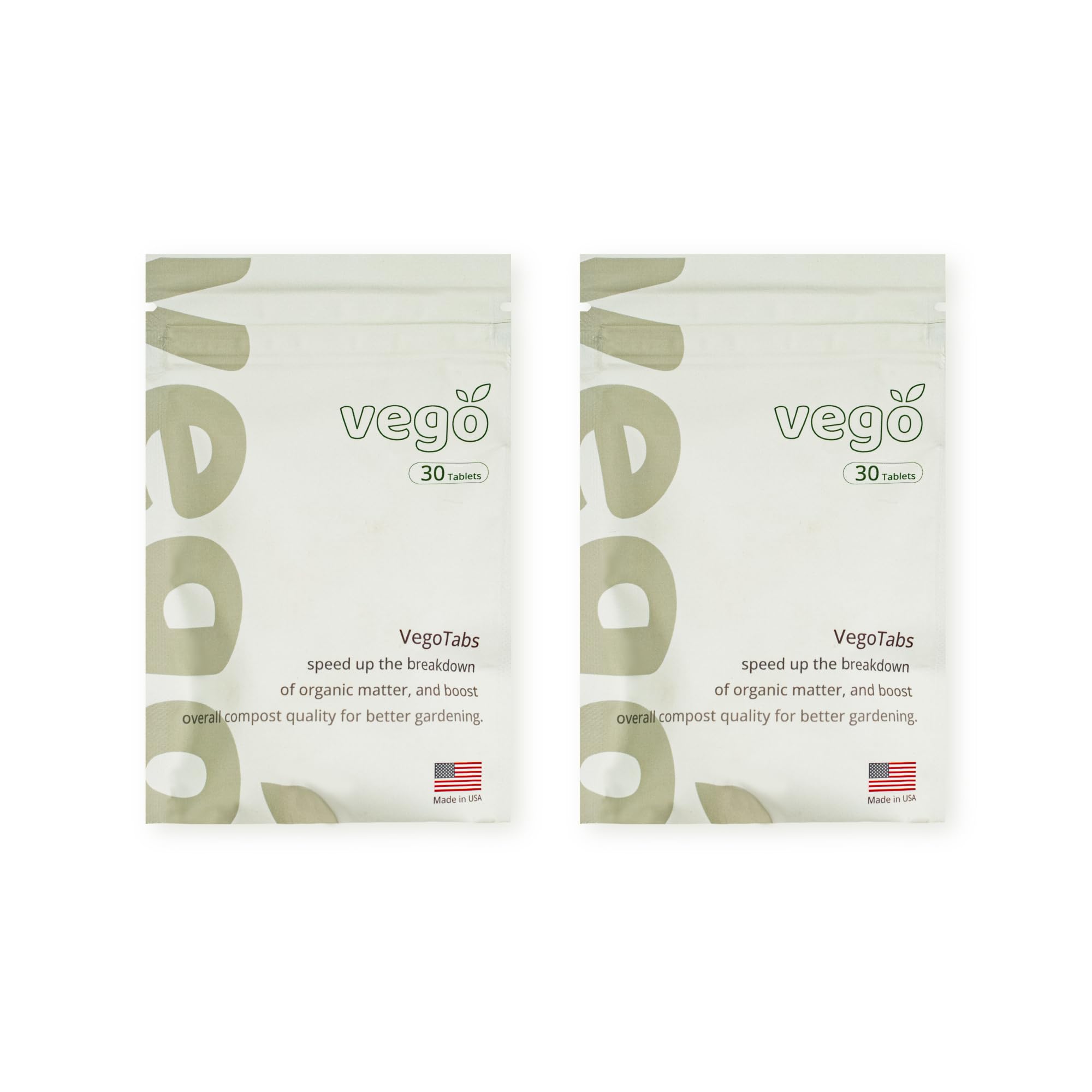 Vego Tabs to Accelerate The Composting Process, 2 Bags