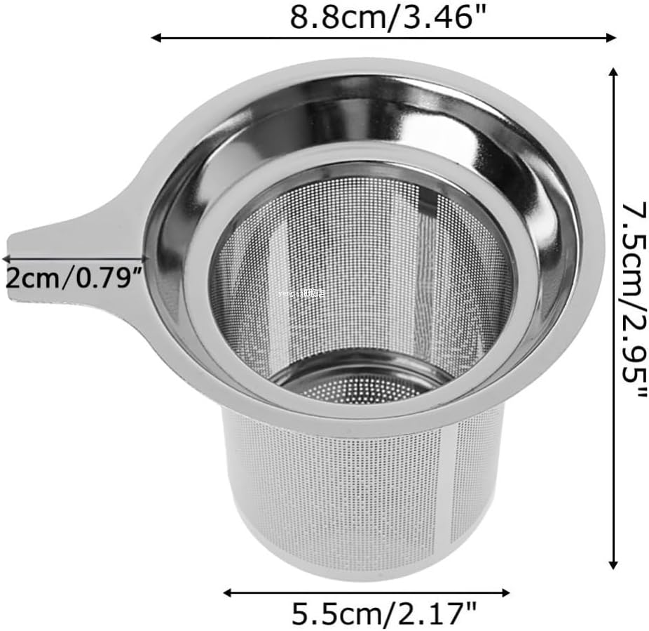 Tea Infuser for Loose Tea Extra Fine Mesh Tea Strainer with Large Capacity image 4