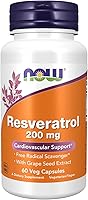 Vista 8 de NOW Supplements, Resveratrol natural 200 mg con extracto de vino tinto, 120 cápsulas vegetales