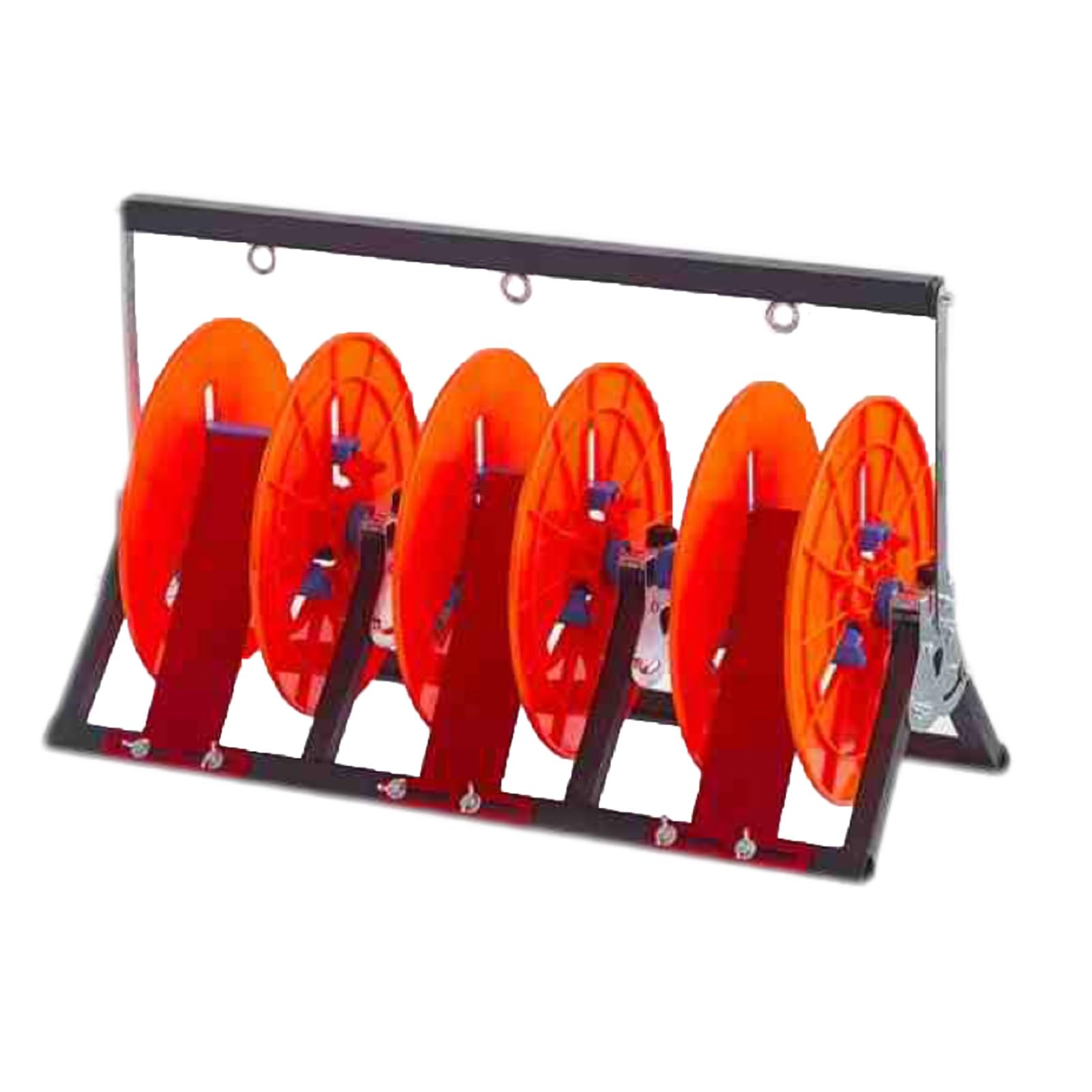 WDSOPK Foldable Wire Spool Rack - Space-Saving Cable Holder for Ropes, Cord, and Paracord Organization (One Color 3 reel)