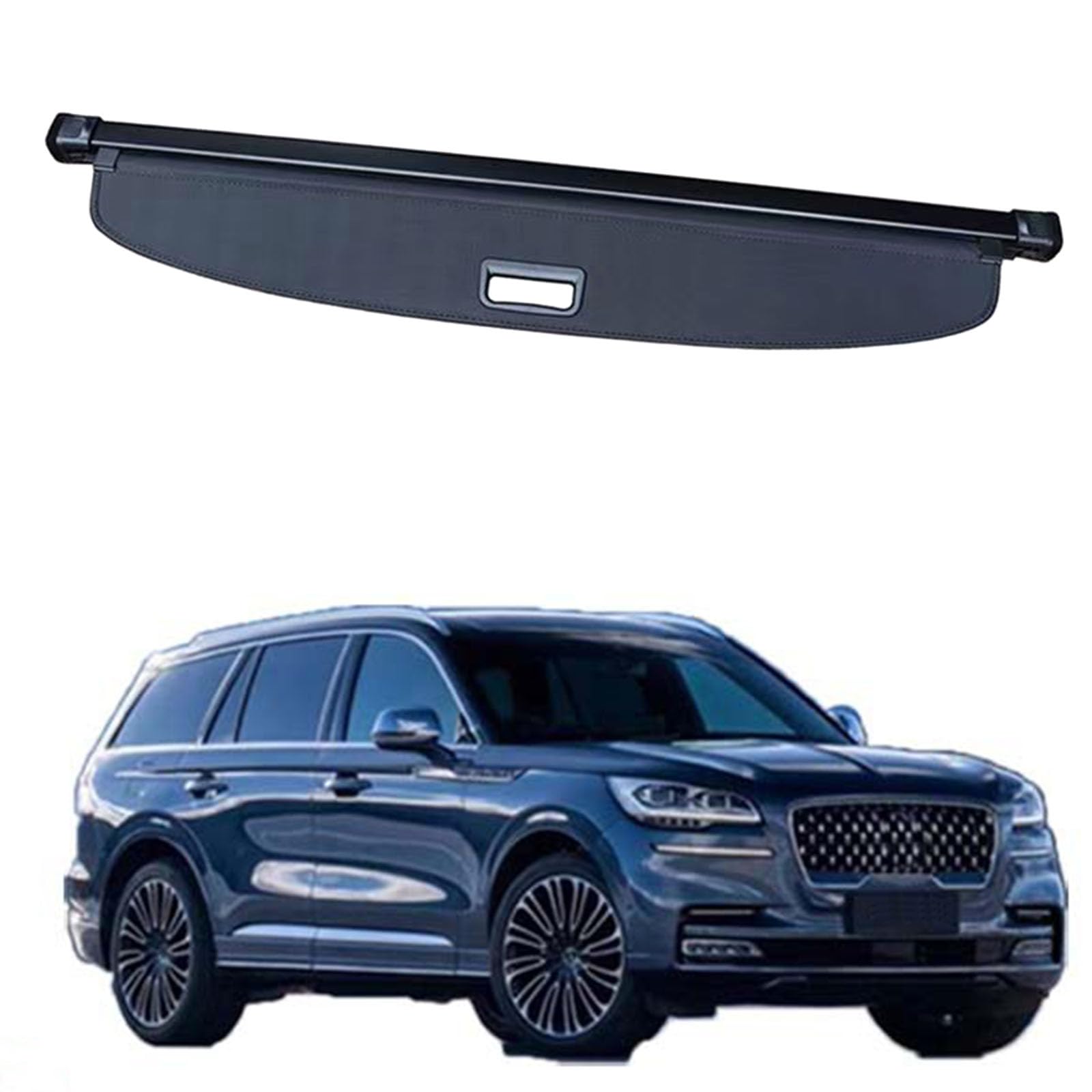 SXLGDW Car Retractable Rear Trunk Parcel Shelf,Compatible with Lincoln Aviator 2018-2025(7 Seats),Car parts