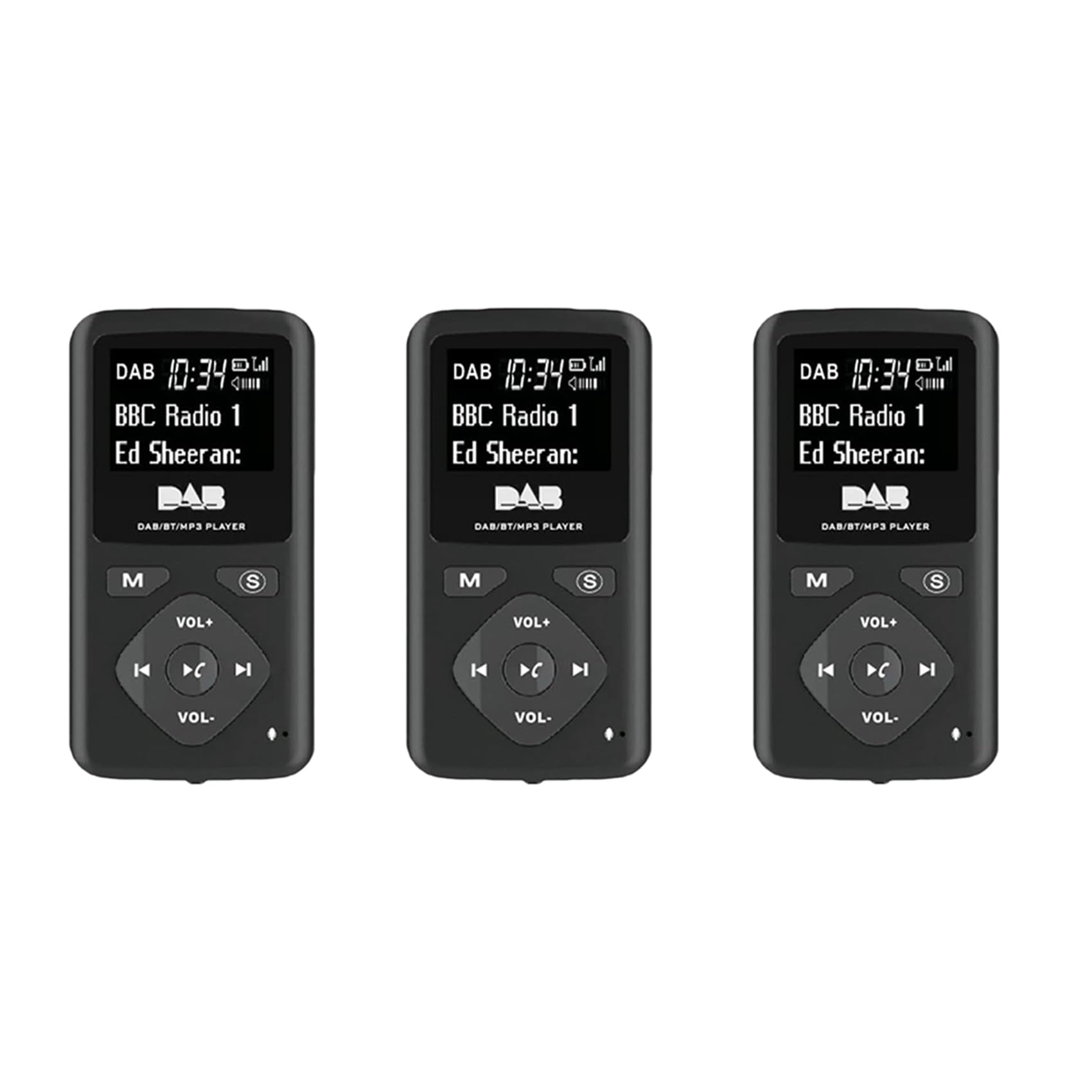 3X Radio Digital/Bluetooth 4.0 Bolsillo Personal FM Mini Radio PortáTil Auricular MP3 Micro-USB para el Hogar