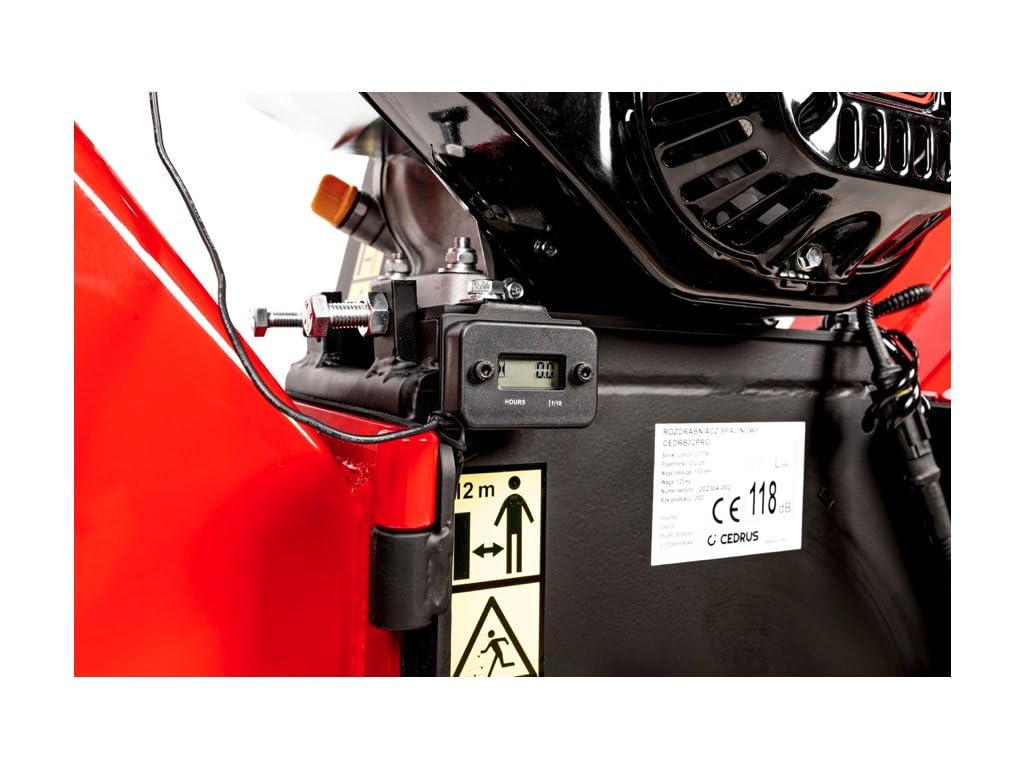 Hahn & Sohn Cedrus RB02PRO - Trituradora de gasolina, fuerte, hasta 12 cm, motor Loncin de 4,4 kW, chasis, trituradora de jardín, trituradora de madera, trituradora de ramas, trituradora profesional