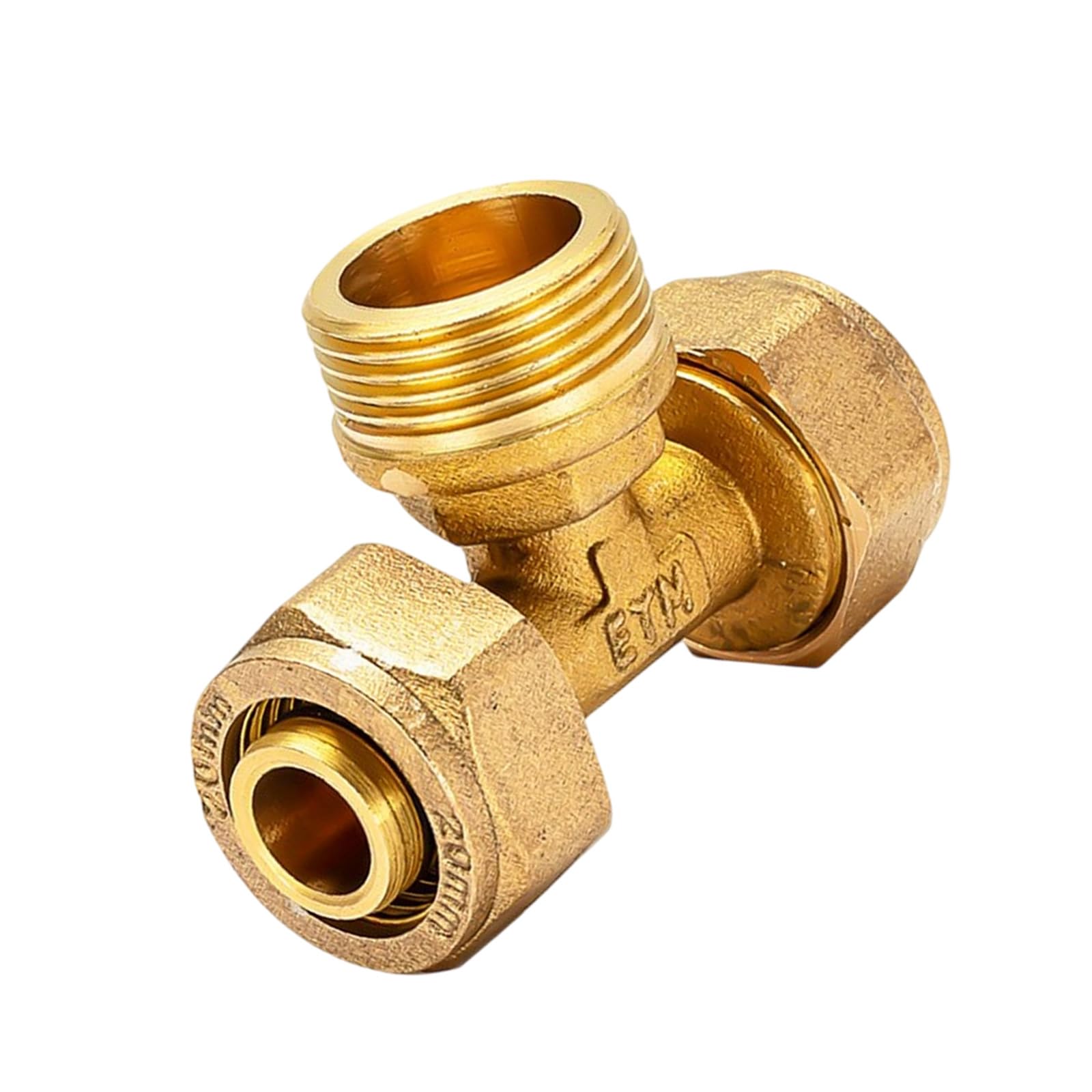 Male/Female Thread Brass Pipe Fitting Replacement 3 Ways Pipe Joint Connector for Hot and Cold Water Systems Enduring Water Oil Adapter