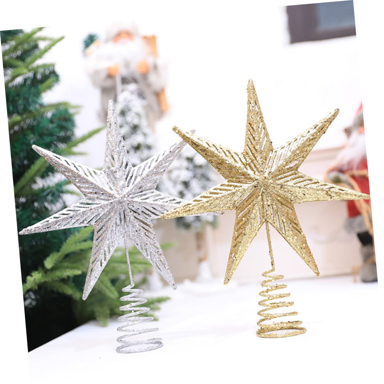 Amazon.co.jp: Garneck クリスマスツリートッパー 星型オーナメント