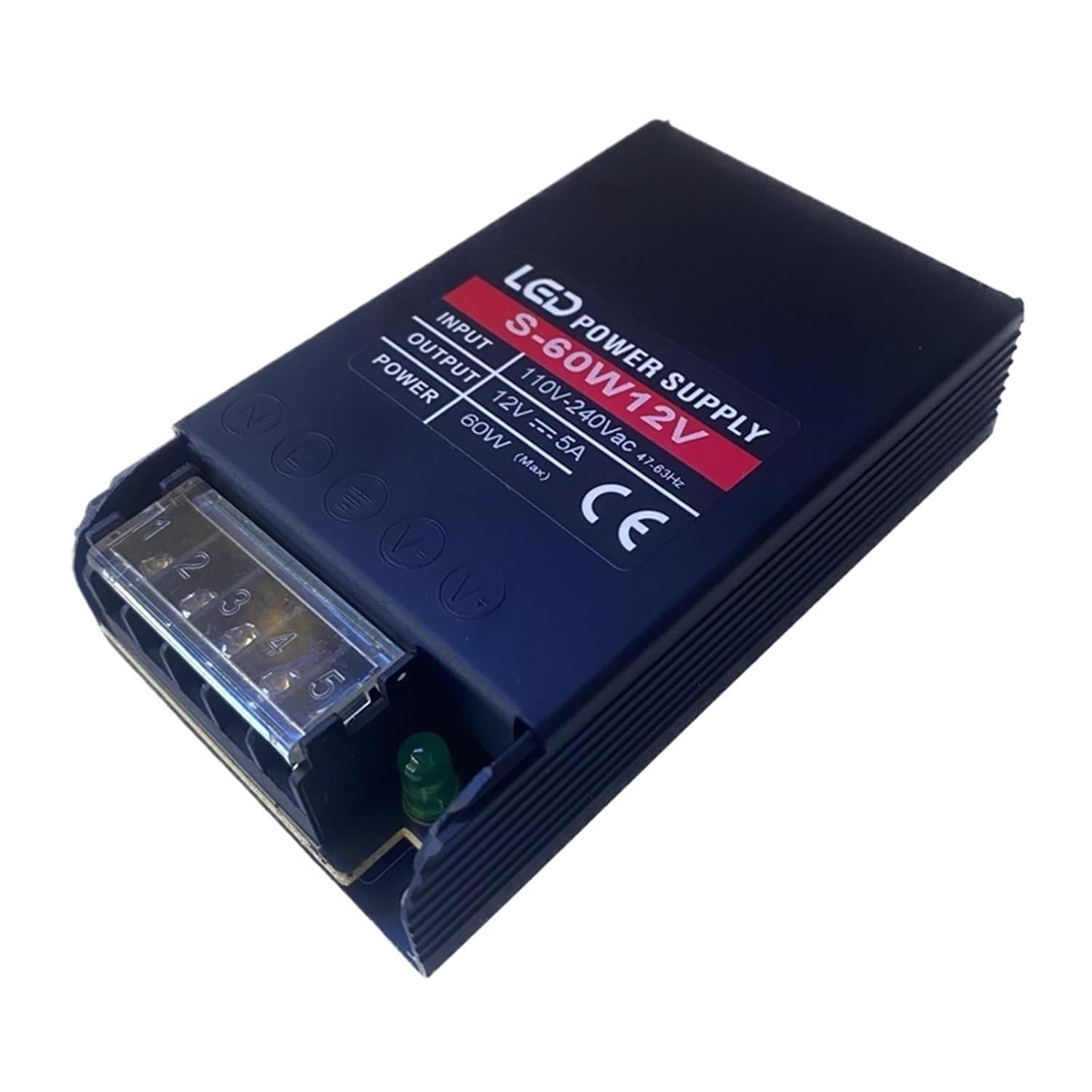 1pcs AC110V 220V to DC12V 5A 60W Switching Power Supply LED Modules Transformer 24V 2.5A Driver Converter(12V 60W)