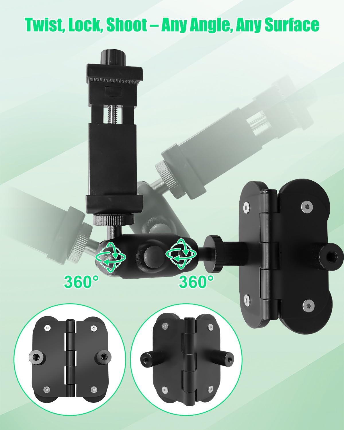 Magnetic Fence Phone Holder with 4 Magnets Compatible with GoPro Mevo Start Insta360, Gamechanger Mounting Kit Firmly Attached, Magnet Camera Fence Mount for Baseball Softball Tennis