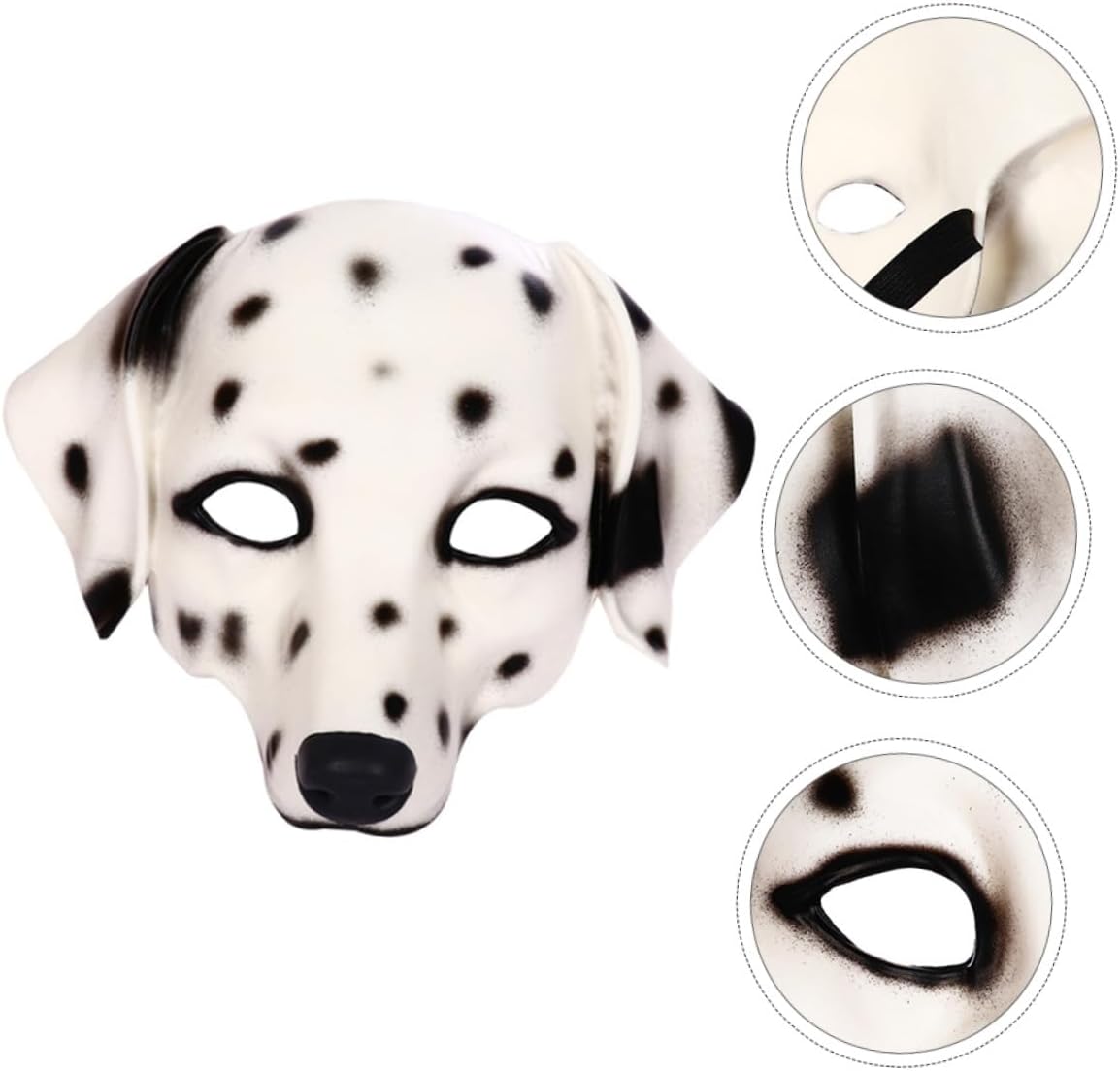 Spotted Puppy Mask Unisex Animal Party Performance Mask for Halloween Carnival and Stage Role-play