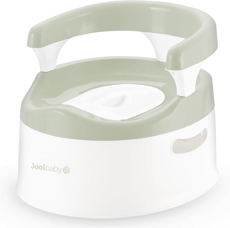 Jool Baby Potty Chair para el entrenamiento del baño para niños pequeños - Protector contra salpicaduras y soporte para la espalda (Salvia)