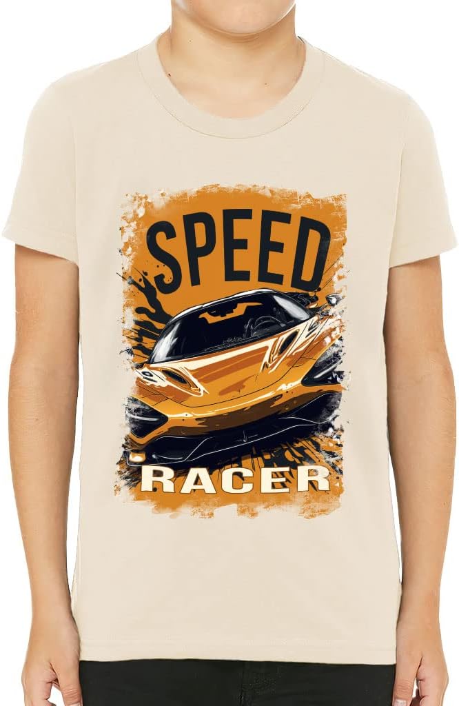 Speed Racer Kids' T-Shirt - Sports Car T-Shirt - Racing Quotes Tee Shirt for Kids