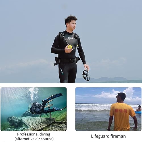 Miniatura 8 de GOYOJO Kit de tanque de buceo portátil, mini bomba de tanque de buceo para adultos con linterna de buceo y máscara de esnórquel, para exploración