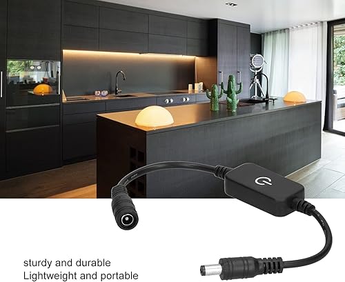 Miniatura 9 de Garosa Tira de luces LED DC 12V-24V 6A, atenuador, caja de luz, ajuste de brillo, interruptor táctil para tira de luces LED, cuerda de luz,