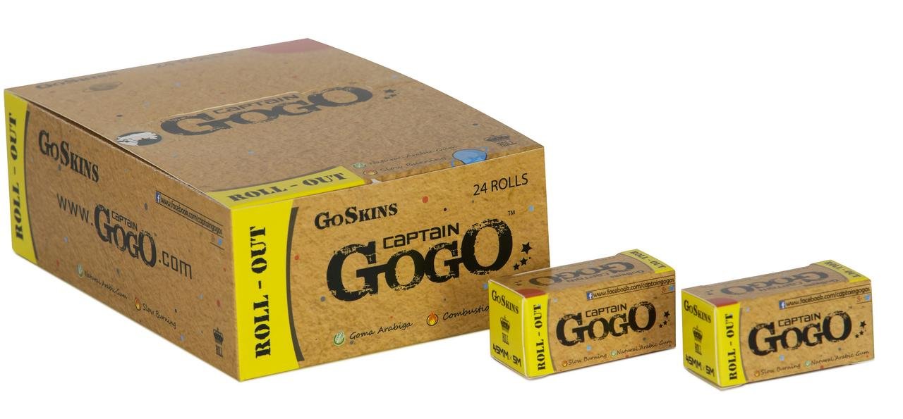 Captain Gogo Unbleached Brown Roll-Out (44mm x 5m Roll, Pack of 5 Rolls)-image-31