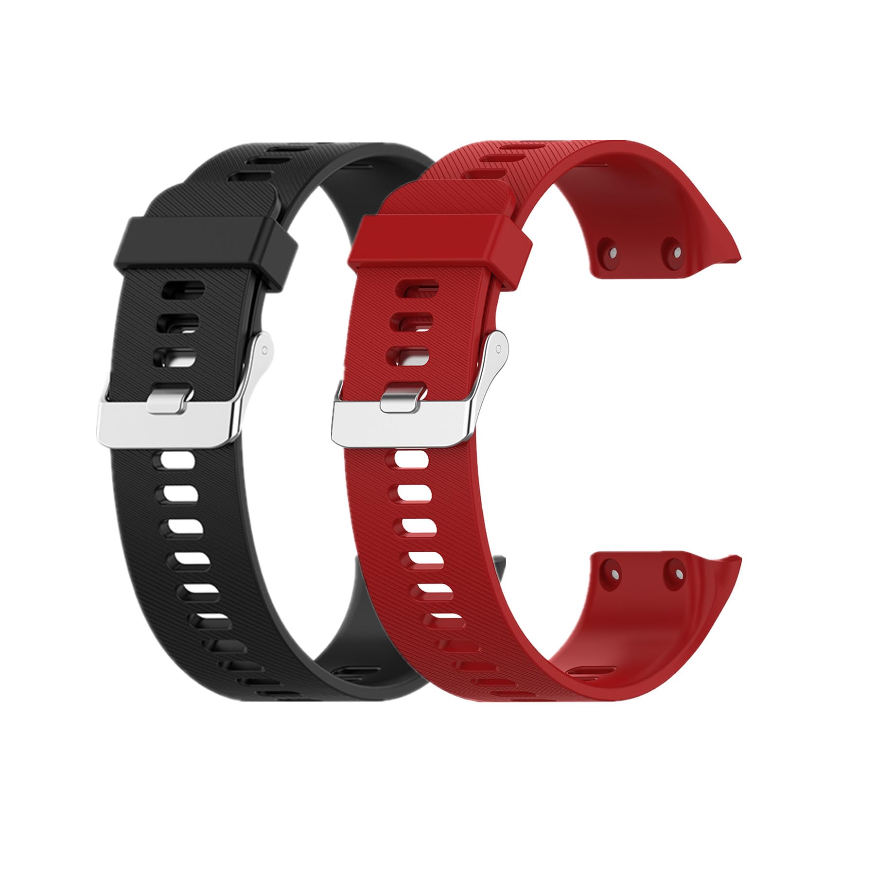 Muovrto Strap for Garmin Approach S10,Watch Band for Garmin Forerunner 35 (Black & Red)