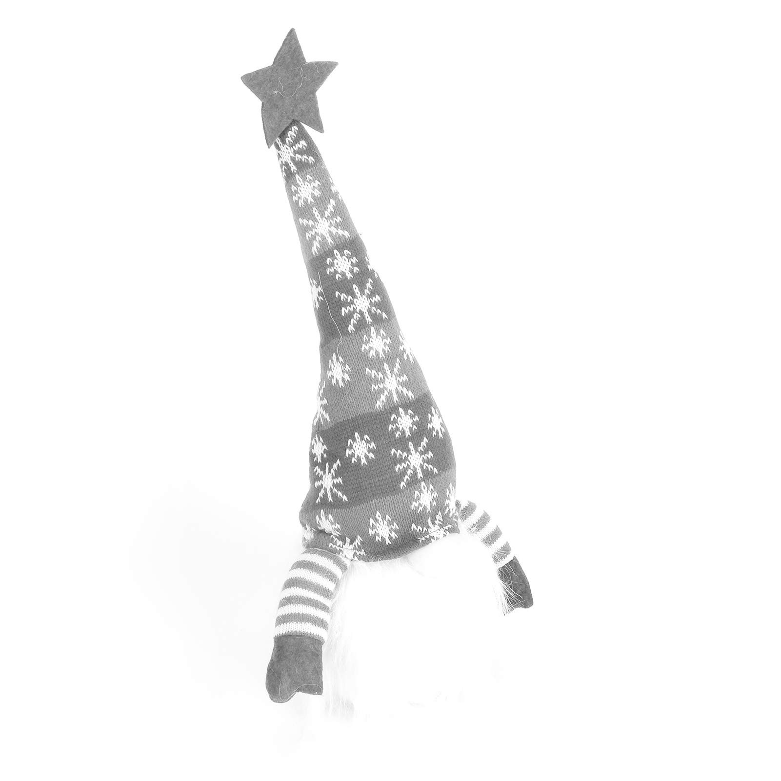 【𝐒𝐩𝐫𝐢𝐧𝐠 𝐒𝐚𝐥𝐞 𝐆𝐢𝐟𝐭】Christmas Gnome Lights, Extra Stability Faceless Doll, Quality Material Decorative Ornaments for Home Office(gray)