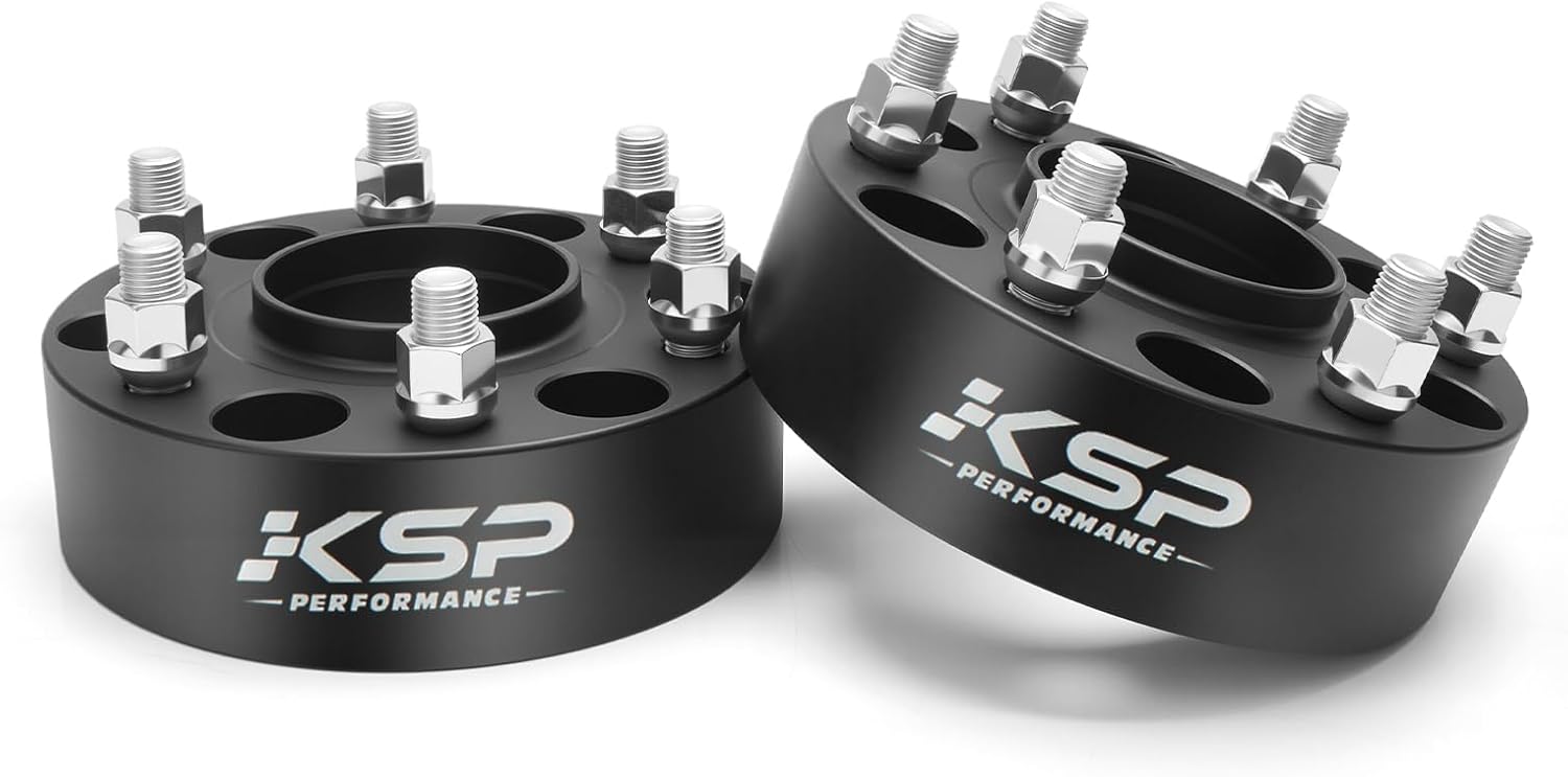 KSP 6x5.5 Wheel Spacers 2 Inch for Silverado 1500 Sierra 1500, 6x139.7 M14x1.5 Studs 78.1mm Hub Bore Forged Spacer fits Yukon XL, Tahoe, Escalade Avalanche,2pcs