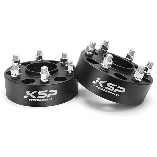 KSP 6x5.5 Wheel Spacers 2 Inch for Silverado 1500 Sierra 1500, 6x139.7 M14x1.5 Studs 78.1mm Hub Bore Forged Spacer fits Yukon XL, Tahoe, Escalade Avalanche,2pcs