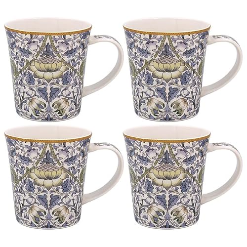 Imagen de The Leonardo Collection Lodden Juego de 4 tazas de té y café de William Morris