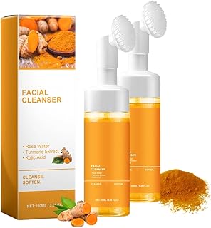 MILEDY Limpiador facial de cúrcuma, limpiador...