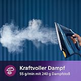 Philips DST8020/20 fer à repasser Fer à vapeur Semelle SteamGlide Elite 3000 W Bleu - 5