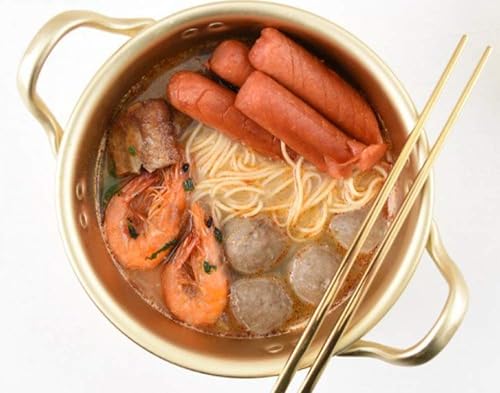 Miniatura 6 de qiuqiu Olla de fideos de aluminio para cocinar, olla de cocina de pasta, olla multifunción para el hogar y la cocina-7.9 in