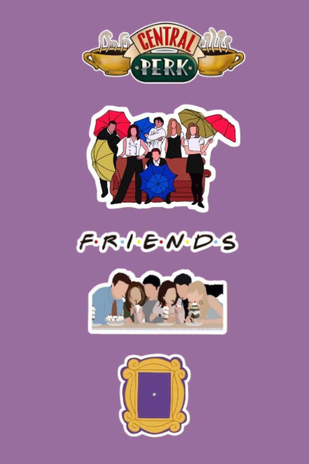 F.R.I.E.N.D.S: Friends themed blank lined notebook