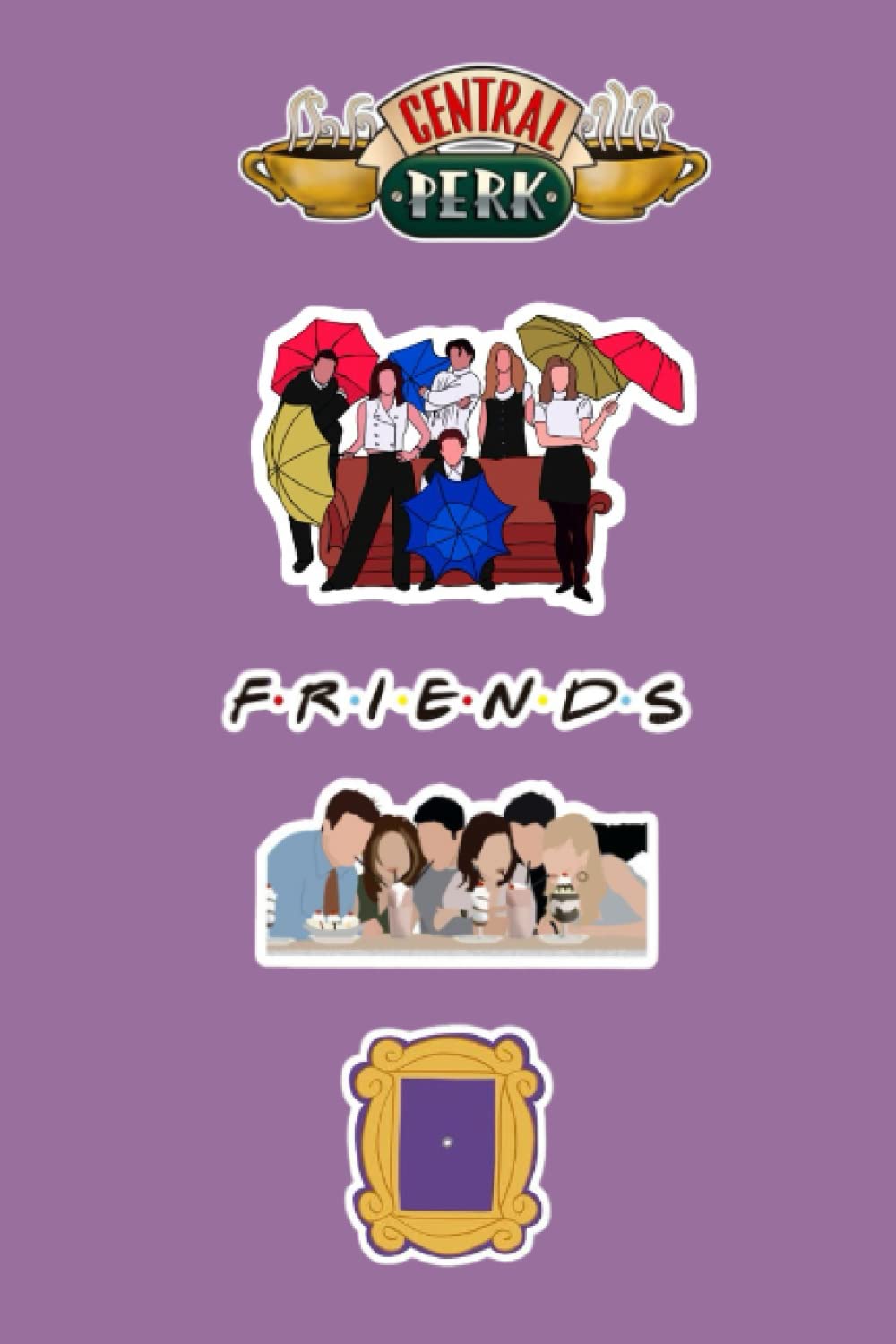 F.R.I.E.N.D.S: Friends themed blank lined notebook