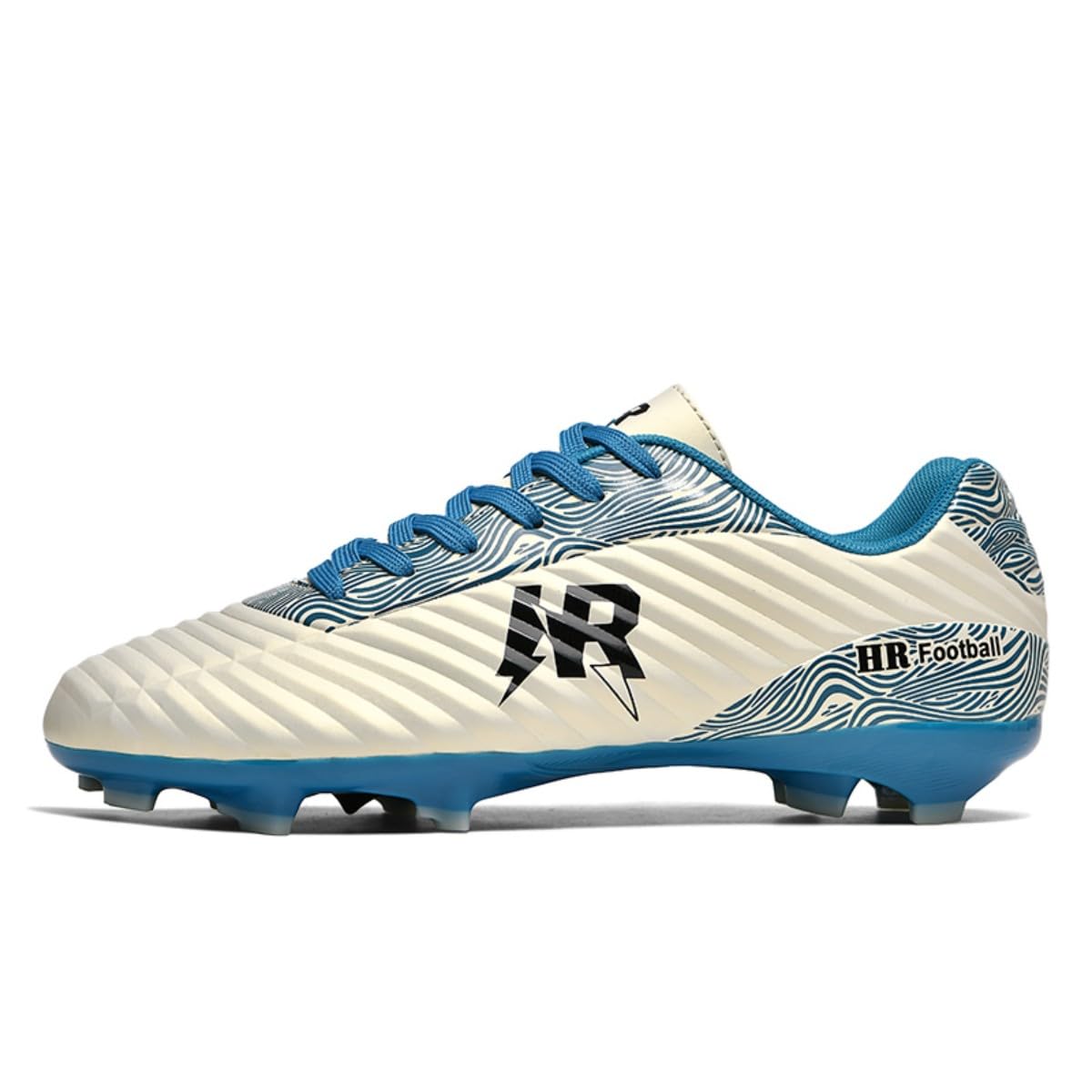 Big Kids Soccer Shoes Unisex Academy Indoor Outdoor Football Turf Durable Rubber Shoes TPU Outsole for Adult Ankle Cleats