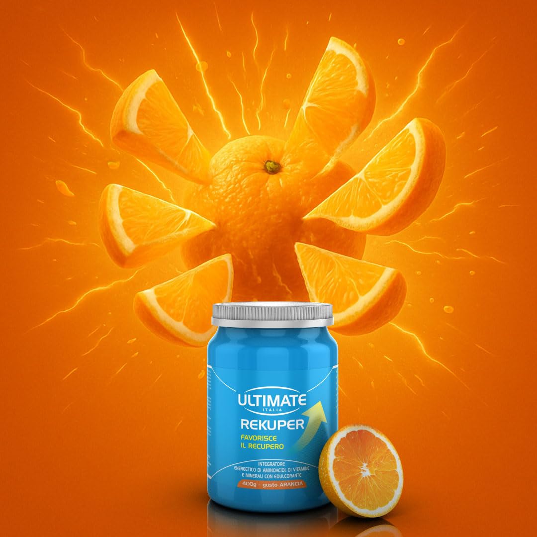 Ultimate Italia - Rekuper arancia 400g - Integratore alimentare per favorire i processi di recupero