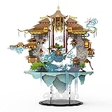 Microworld 3D Metal Puzzles, Chinese Traditional Architecture Building Kits, Brain Teaser DIY Ornaments Difficult Challenge Metal Earth Model Art Craft Toys - The Eye of Sky