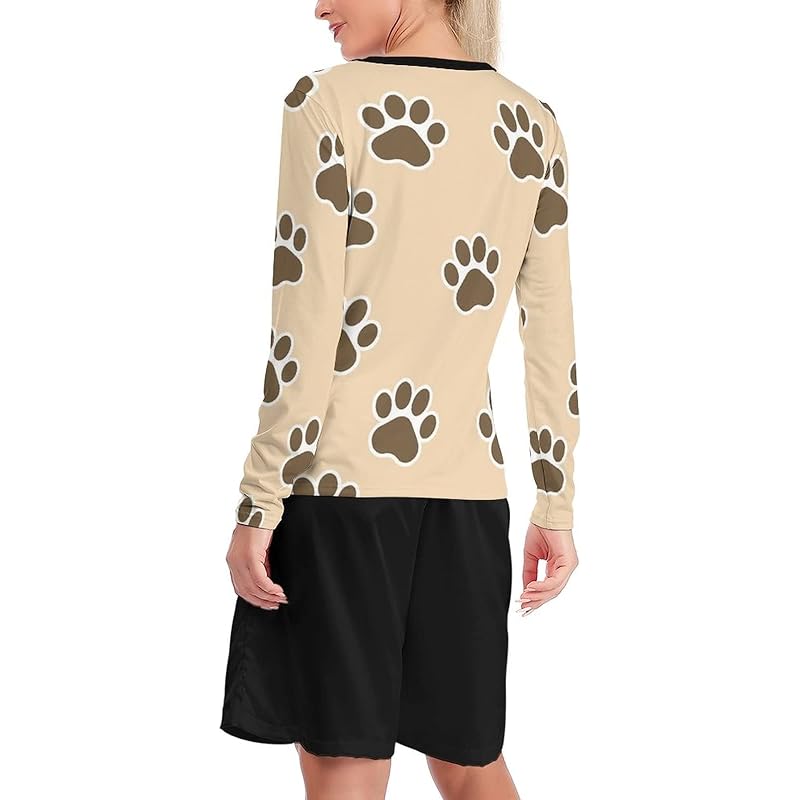 服 ファッション小物 外箱不良宅配便送料無料 動物 犬 猫 足跡 授乳服 マタニティウェア 前開き 授乳口付き 長袖 Tシャツ トップス インナー 重ね着風 着たまま授乳 ストレッチ素材 肌に優しい 産褥期の服 外出服 部屋着 授乳便利 年中使える G2bsjzousa Www