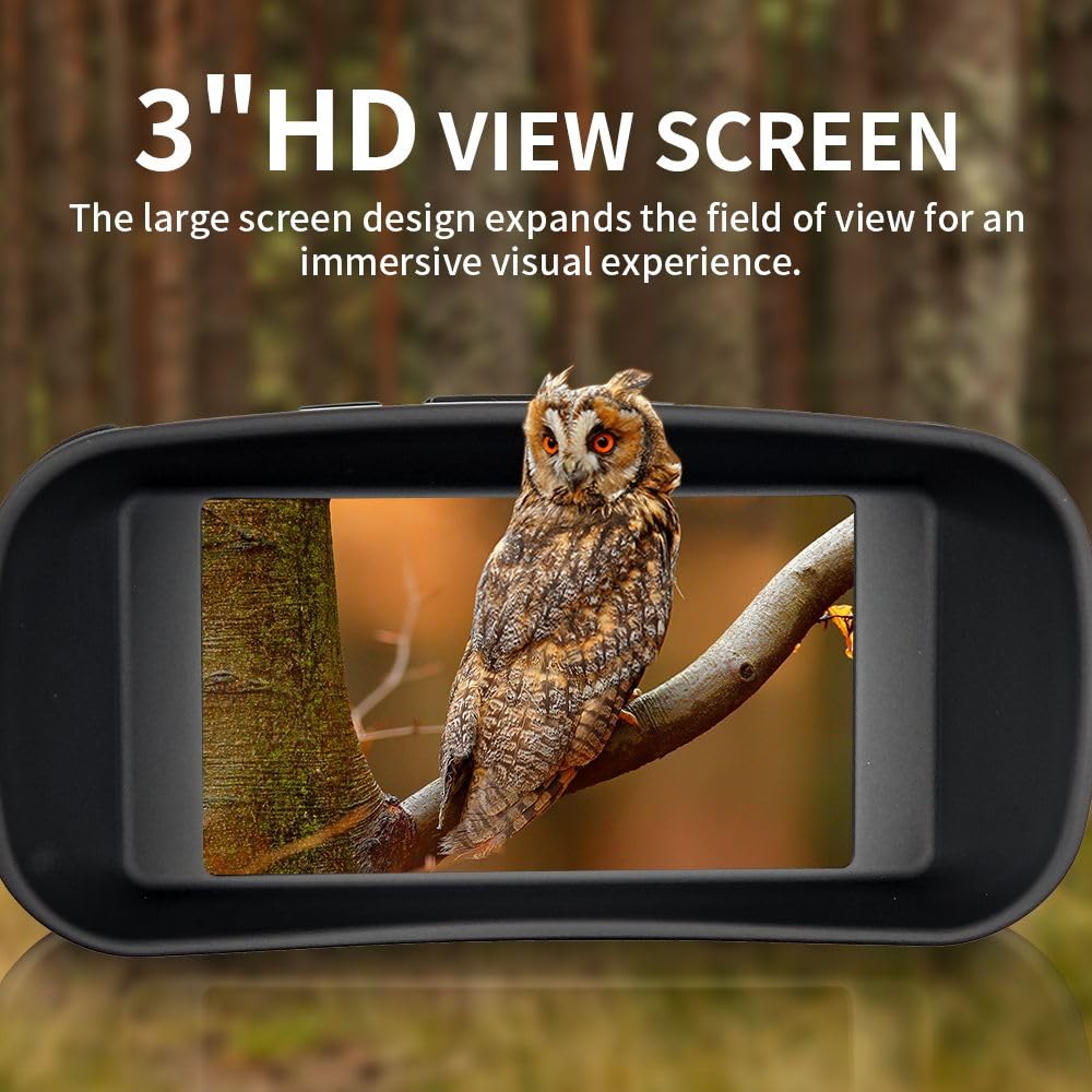 4K-Infrarot-Nachtsichtfernglas mit 10-fachem Zoom – Nachtsichtgerät für Jagd/Camping (NVG) – Wiederaufladbare Wärmebildfunktion – Elektronisches Geschenk für Männer (Ehemann/Vater)