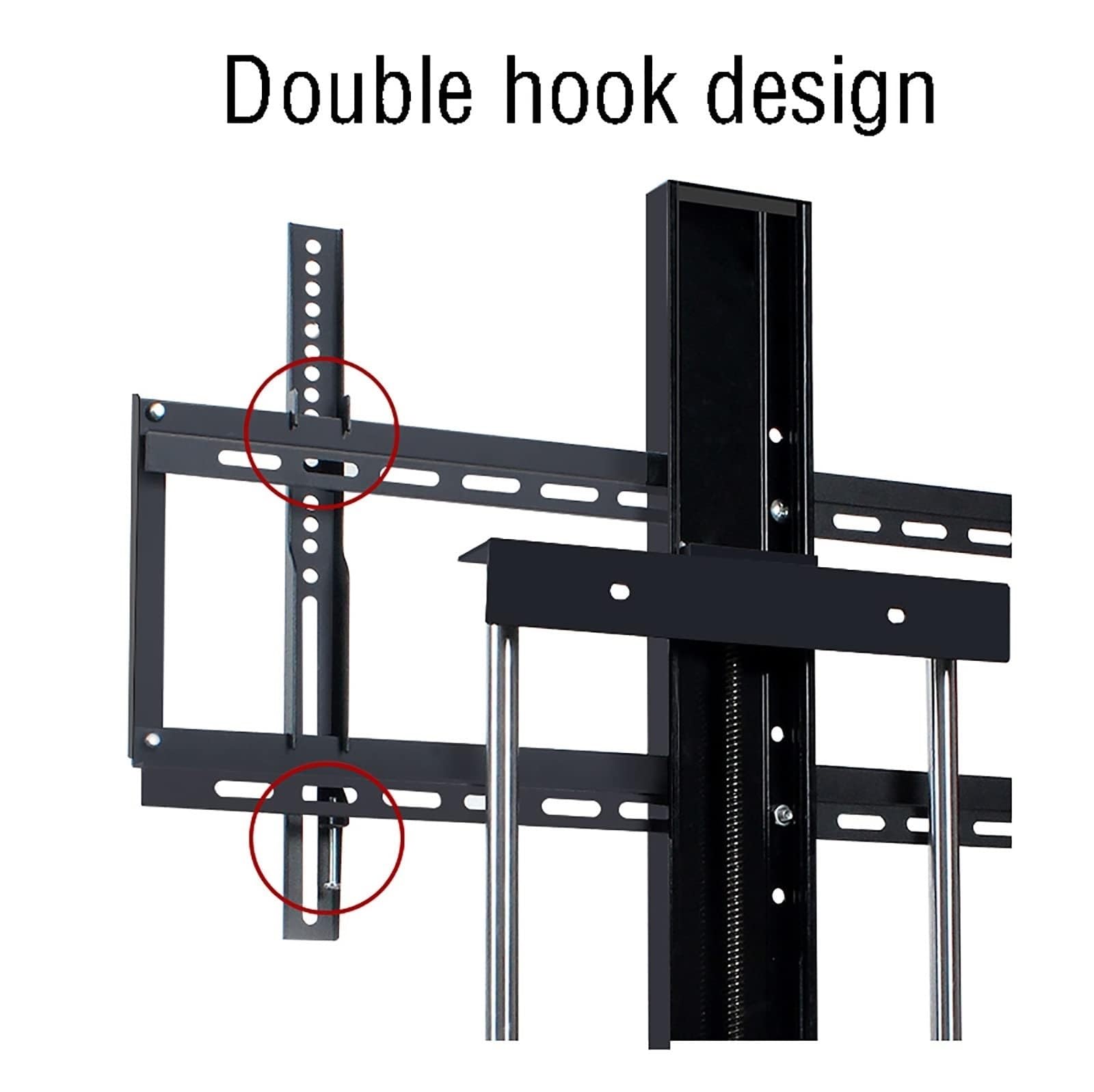 Soporte de TV de Altura Ajustable - Elevador de TV eléctrico telescópico - Soporte de TV con elevación motorizada con Control Remoto inalámbrico RF, se Puede Ocultar en el Armario, se Adapta