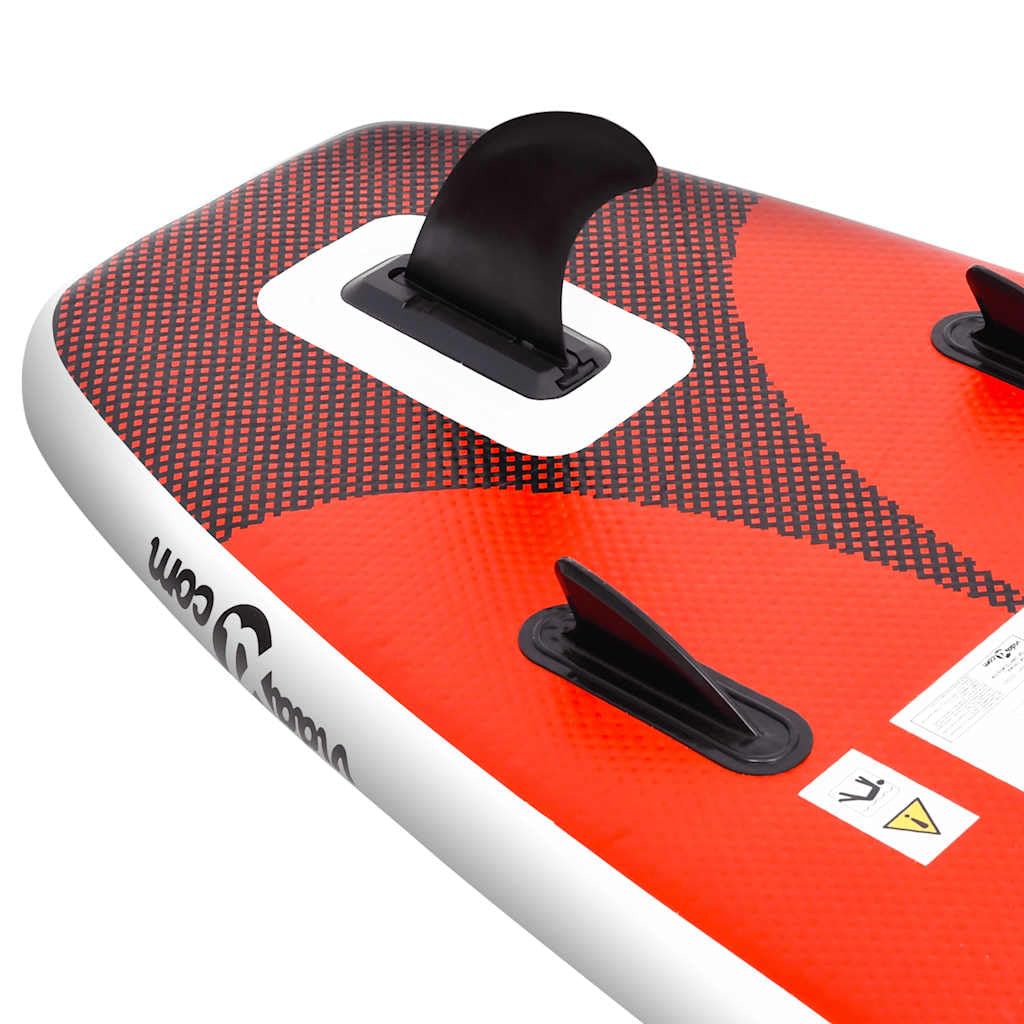 Set de Tabla de Paddle Surf Hinchable Rojo 300x76x10 cm,Deportes,Actividades al Aire Libre,Deportes acuáticos y navegación Deportiva,Surf,Paddleboards,12.4kg-93382