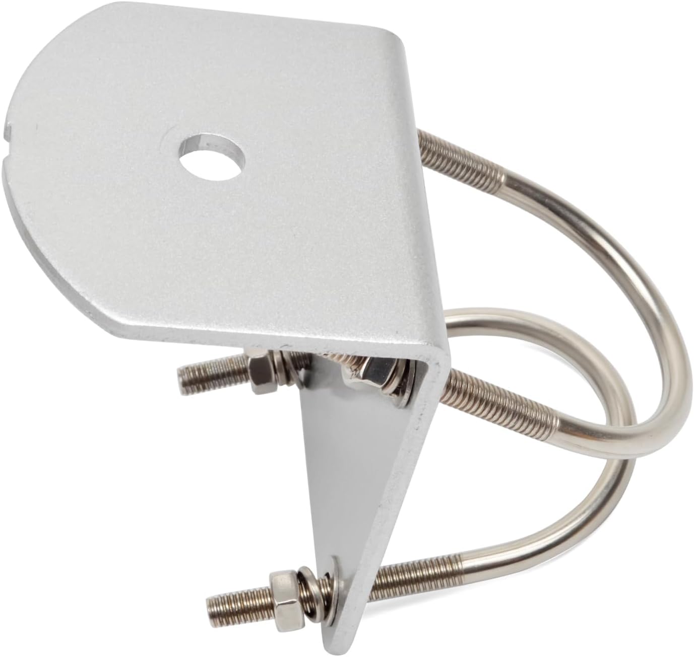 HYS Universal cb Mounting Bracket, Heavy Duty Aluminum with 2pcs UBolts Assembly, L