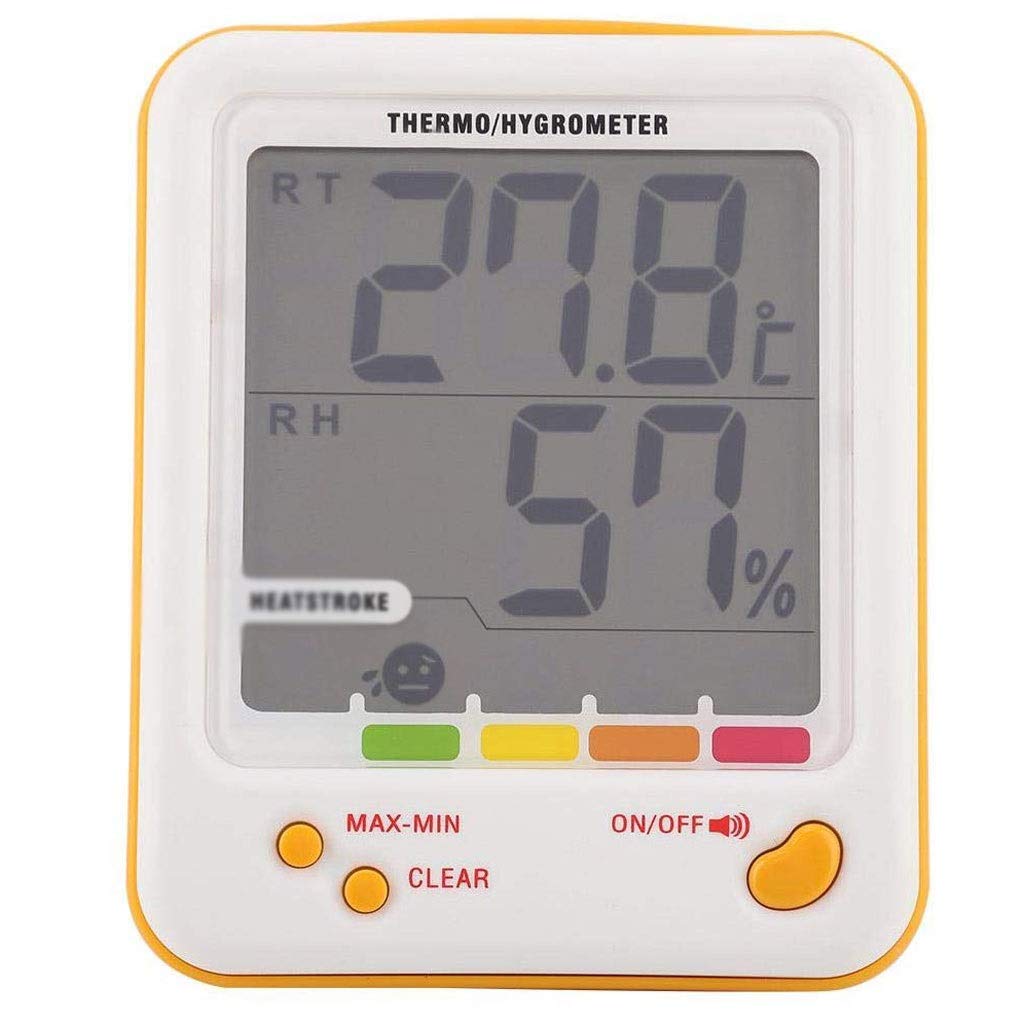 Digital Thermometer Indoor Hygrometer Humidity Meter Room Temperature Monitor Large LCD Display for Home Car Office