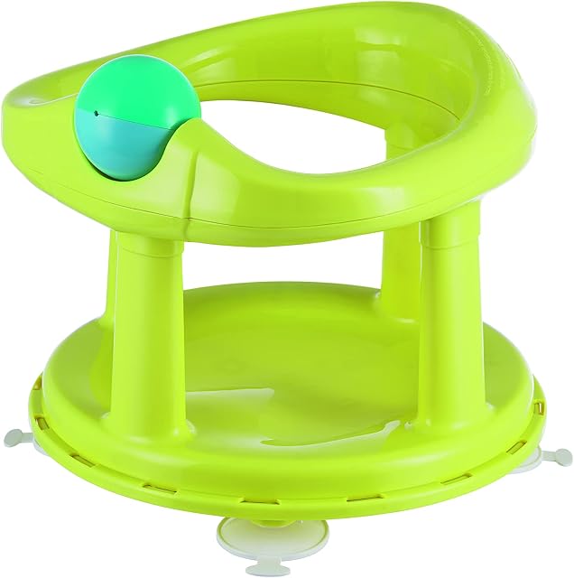 Bebeconfort Swivel Bath Seat, Bath Seat, Ergonomical, 6 Months to 12 Months, Max. 10 kg, Lime